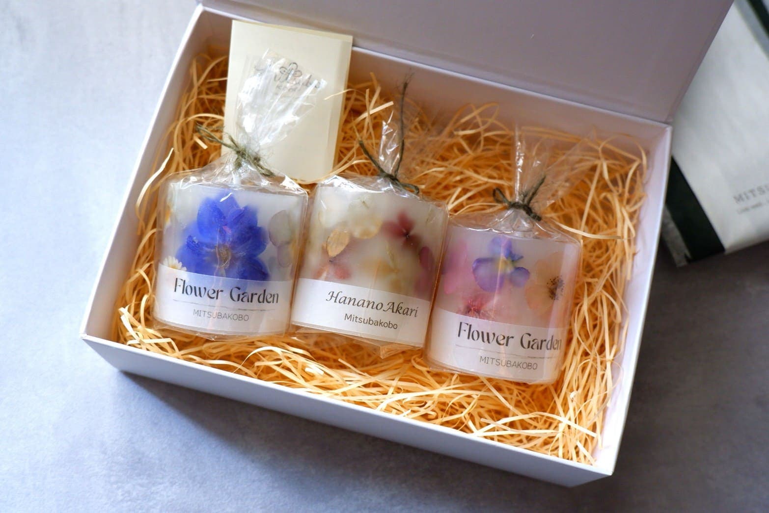 ボタニカルキャンドルランタンS 3点セット XmasギフトBOX